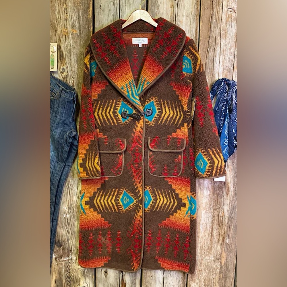 Tasha Polizzi Multicolor Southwestern Coat